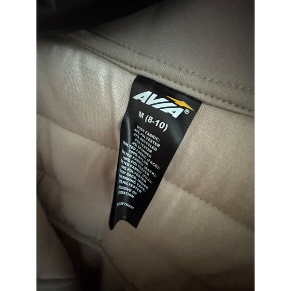 Avia Women's Mixed Media Jacket M8-10 Pink Zip-Up Front & Pockets - Picture 7 of 8